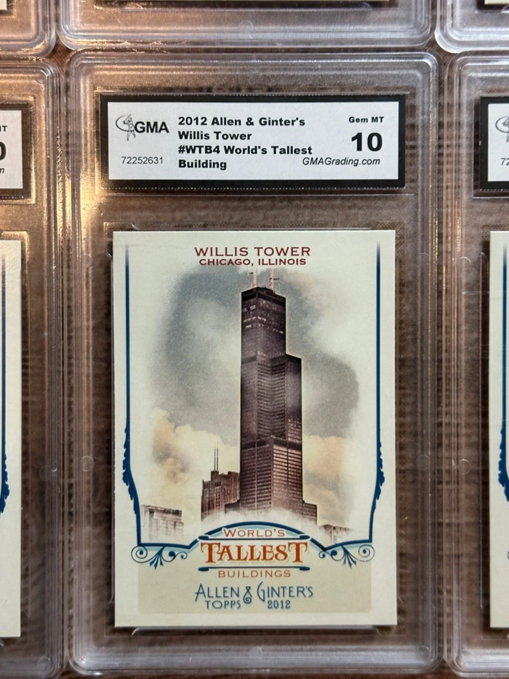 Lot of 8 - 2012 Allen & Ginters World Tallest Buildings - GMA graded Gem MT 10’s - Picture 8 of 9